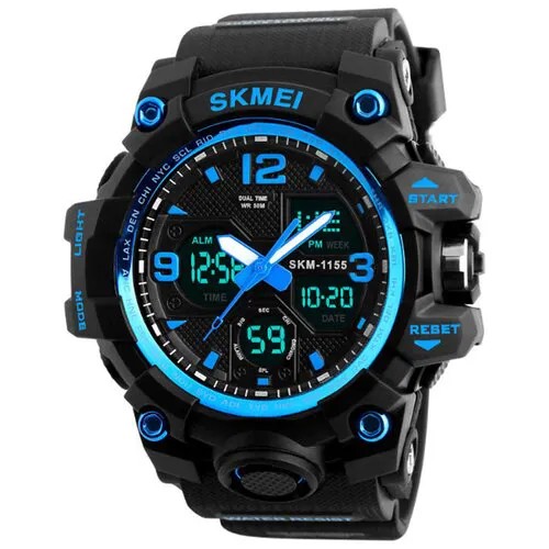 Наручные часы SKMEI 204, черный, синий