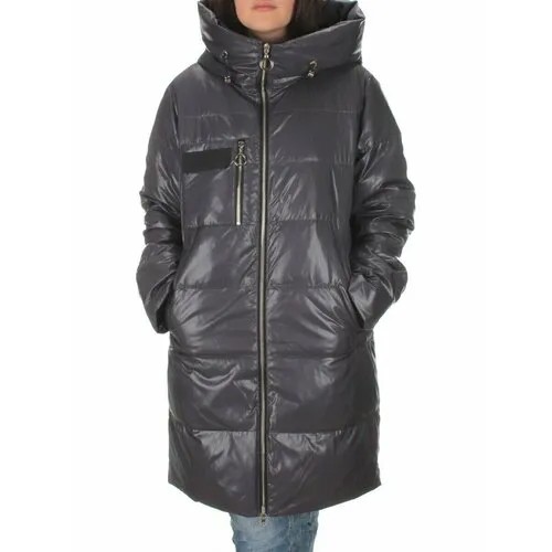 Куртка , демисезон/зима, средней длины, силуэт свободный, влагоотводящая, ветрозащитная, внутренний карман, манжеты, капюшон, карманы, размер 46, серый