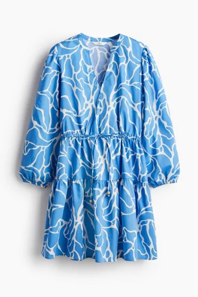 Платье с завязками H&M, синий