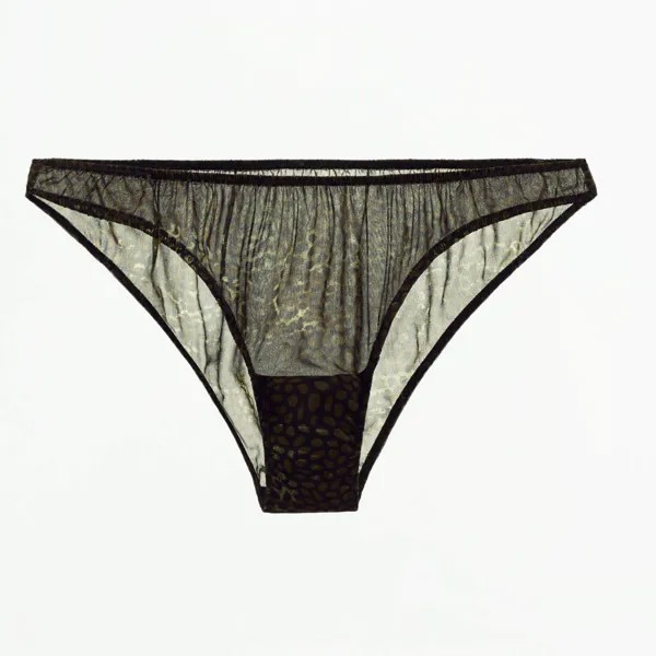 Трусы-бикини Zara Animal Print, темно-зеленый