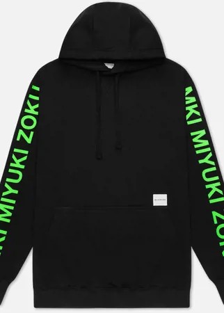 Мужская толстовка MKI Miyuki-Zoku Neon Logo Hoody, цвет чёрный, размер L