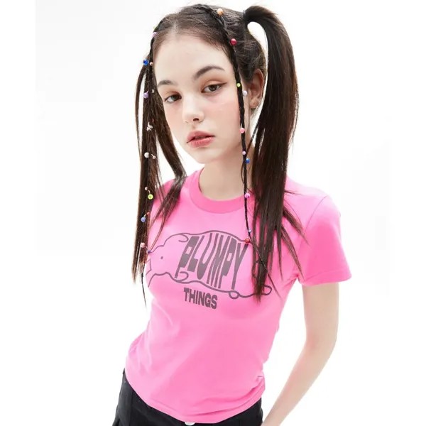 LUV ИСТИНА ПРОТИВ ПУХЛОЙ ФУТБОЛКИ (PINK)