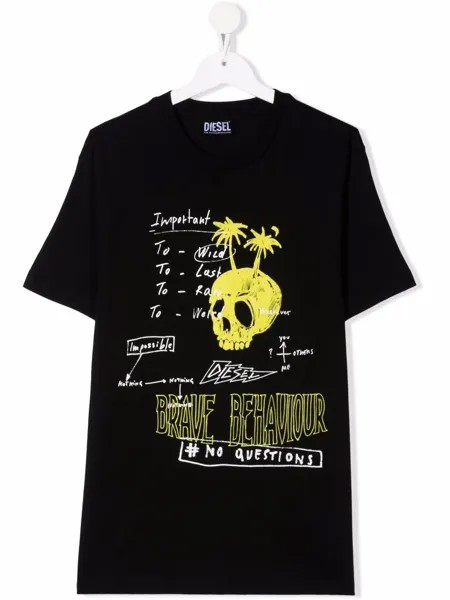 Diesel Kids футболка с графичным принтом