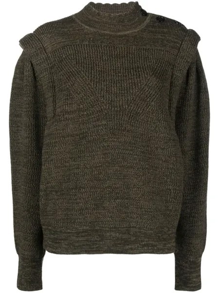 Marant Étoile джемпер Meerya с объемными плечами, зеленый