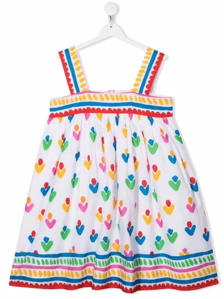 Stella McCartney Kids TEEN heart-print sleeveless dress