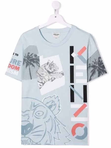 Kenzo Kids TEEN logo-print T-shirt