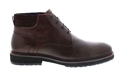 Мужские коричневые кожаные повседневные классические ботинки на шнуровке Robert Graham Vasa RG5431B