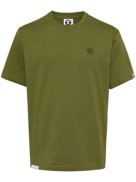 Футболка с вышитым логотипом AAPE BY *A BATHING APE, зеленый