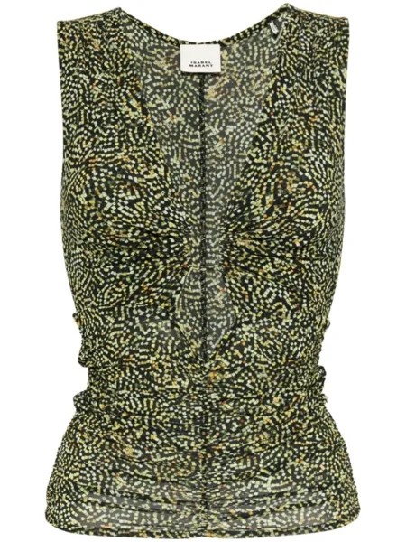 ISABEL MARANT топ Jillya без рукавов, черный