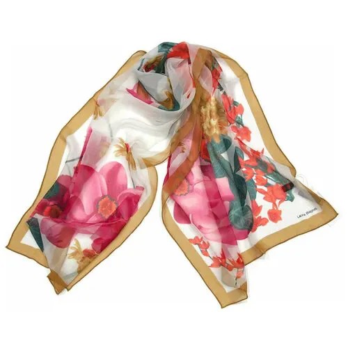 Шифоновый женский шарфик с цветами Laura Biagiotti 812395