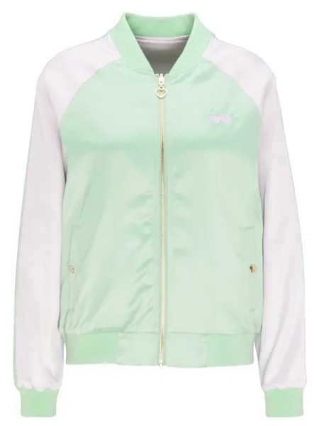 Переходная куртка myMo, цвет neo mint colorblock