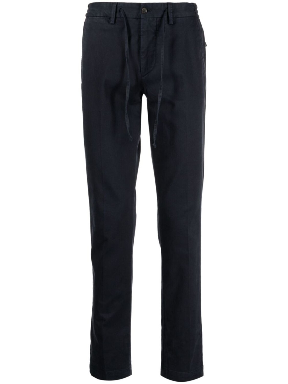 Corneliani зауженные брюки с кулиской, синий