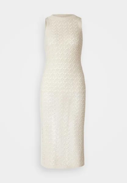 Платье-труба JDYSUN EVELYN O NECK SLIT DRESS JDY, бежевый