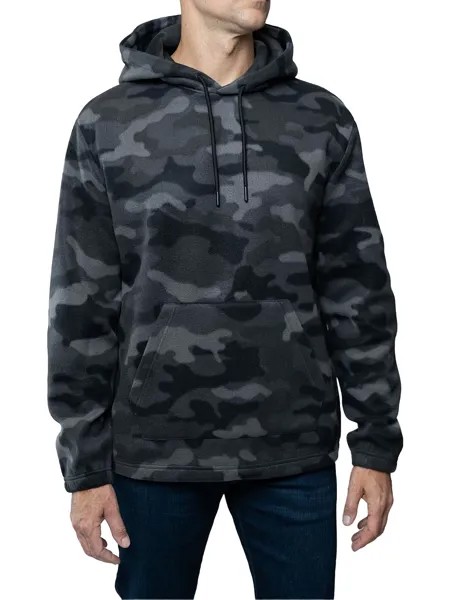 Мужской пуловер с капюшоном из флиса Lazer, цвет Grey Camo
