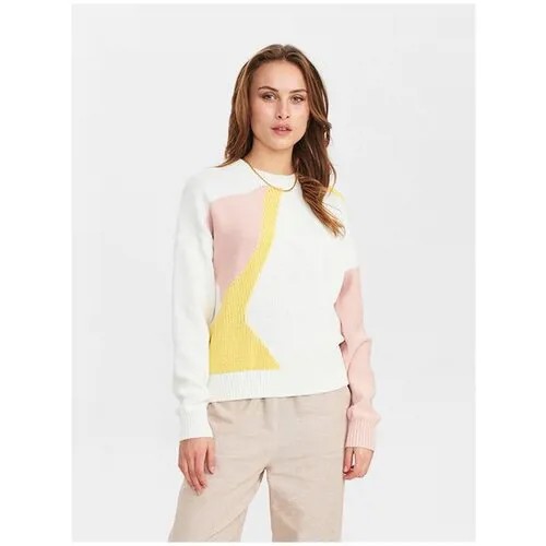 Пуловер NÜMPH женский, модель: 701508.9001, цвет: Cloud Dancer, размер: L