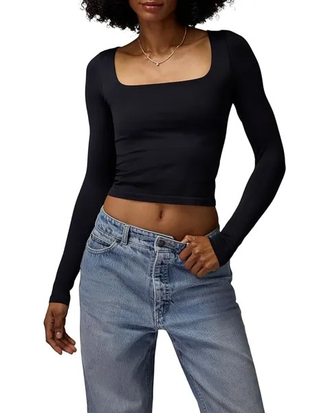 Лонгслив Spiritual Gangster Shayla Seamless, черный