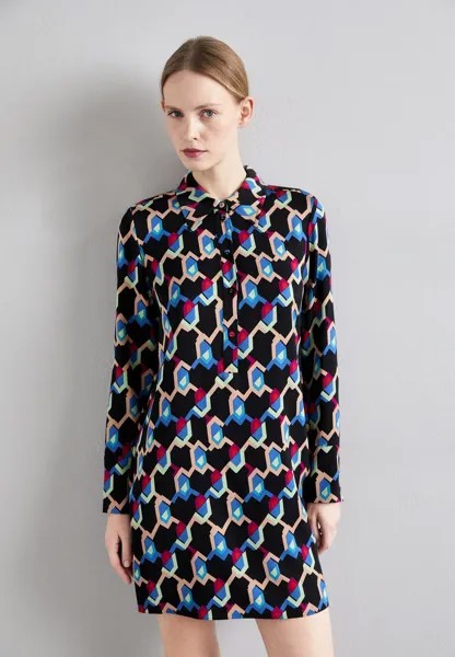 Платье-рубашка Tamina Dress Diane von Furstenberg, цвет geo illusion med