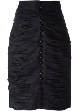 LANVIN Pre-Owned юбка-карандаш со сборкой