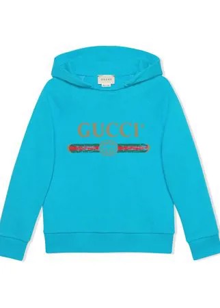 Gucci Kids толстовка с логотипом Gucci