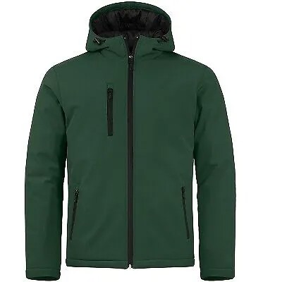 Мужская утепленная куртка из софтшелла Clique Equinox — бутылочно-зеленый — L