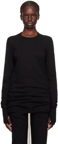 Черная футболка с длинным рукавом Level Rick Owens DRKSHDW