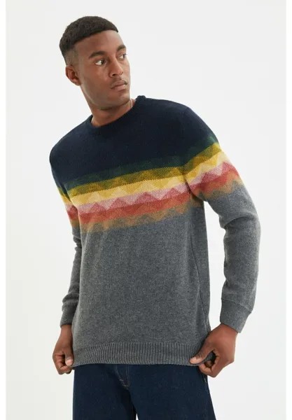 Вязаный свитер Trendyol, цвет navy blue