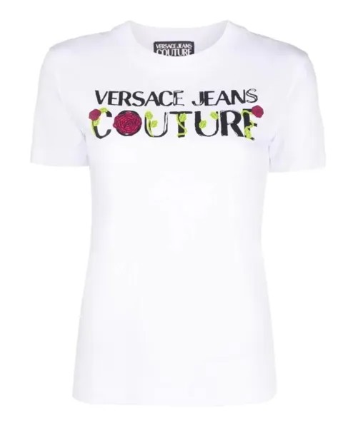 Модная футболка от Versace Jeans Couture, белый