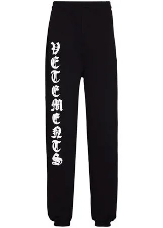 VETEMENTS спортивные брюки с логотипом Anarchy