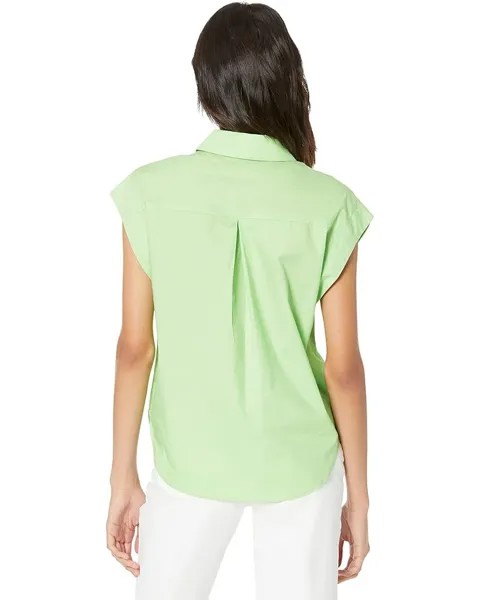 Рубашка MANGO Matris Shirt, цвет Light/Pastel Green