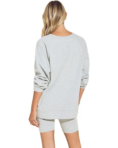Толстовка Eberjey Luxe Sweats - The Long Sweatshirt, цвет Heather Grey