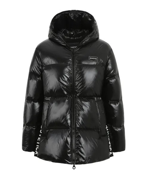 Пуховик с капюшоном aw23 Duvetica, черный