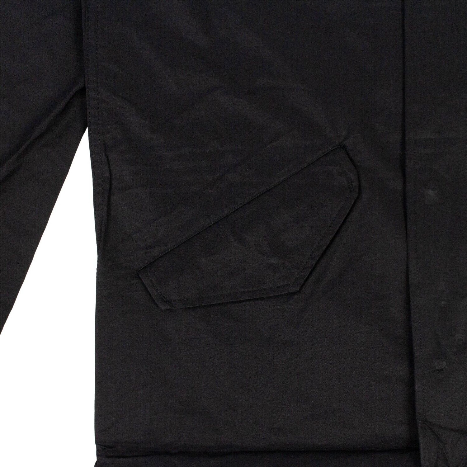 Черный тренч из хлопковой смеси с черепом Vlone, черный