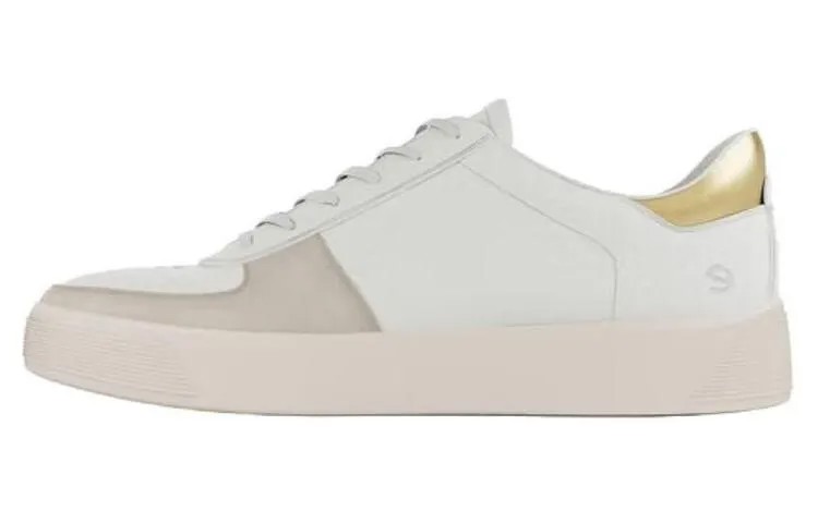 Кроссовки ecco Skateboarding Shoes Women's Low-top White Pink, розовый