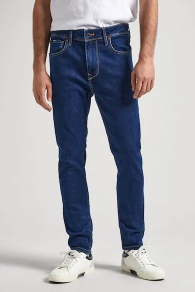 Джинсы скинни с 5 карманами Pepe Jeans London, темно-синий