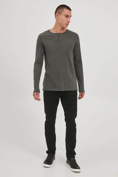 Лонгслив !SOLID Langarmshirt, серый