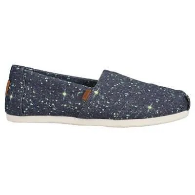 TOMS Alpargata Женские синие повседневные плетеные слипоны на плоской подошве 10018413T