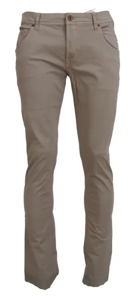 Джинсы BRIAN DALES Бежевые хлопковые эластичные винтажные мужские брюки IT50/W36 200 долларов США