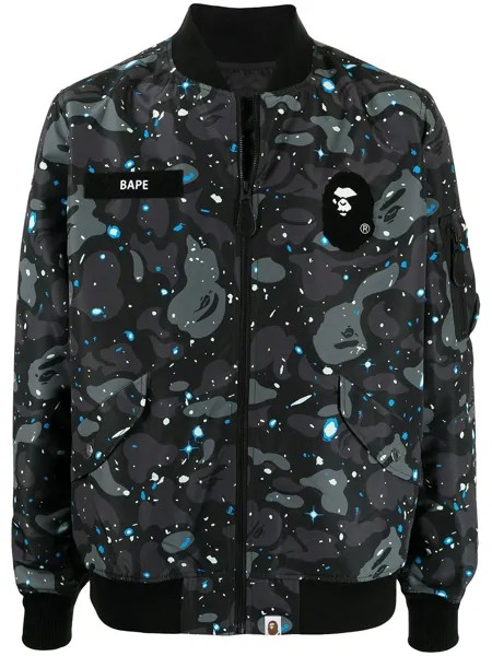 A BATHING APE® бомбер Space Camo MA-1