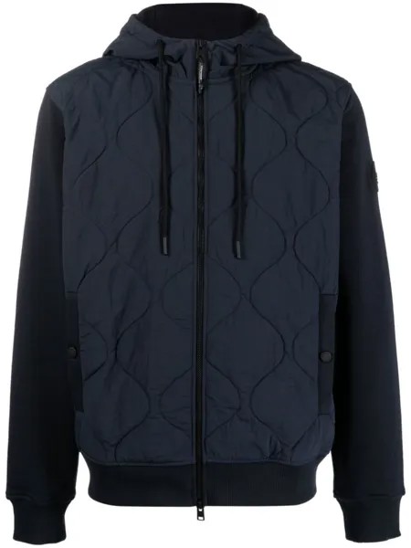 Woolrich куртка MixMedia с капюшоном, синий