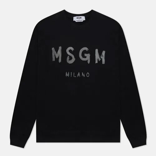 Толстовка MSGM, силуэт прямой, размер XL, черный