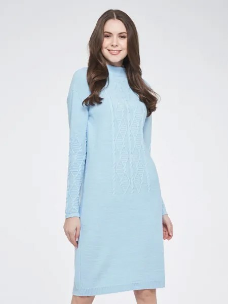 Платье женское VAY 192-2414 голубое 48