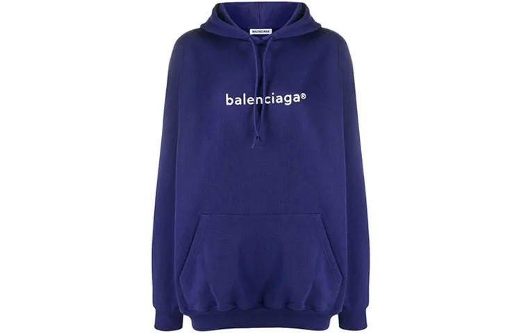 Свитшот женский темно-синий Balenciaga
