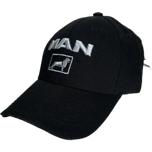 Бейсболка MAN Бейсболка МАН кепка MAN, размер 55-58, черный