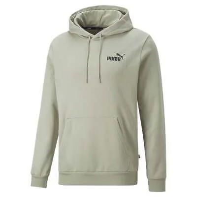 Puma Ess Small Logo Pullover Hoodie Mens Green Повседневная верхняя одежда 58669109