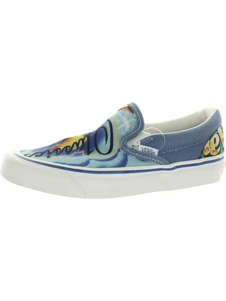 Классические мужские парусиновые туфли для скейтбординга SlipOn 98 DX Vans, цвет Airbrush/True White