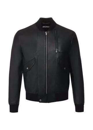 Кожаный бомбер Saint Laurent