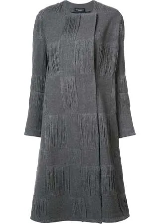 Narciso Rodriguez пальто в текстурированную клетку