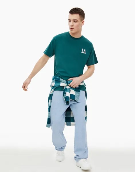 Футболка мужская Gloria Jeans BKT011703 зеленая XS