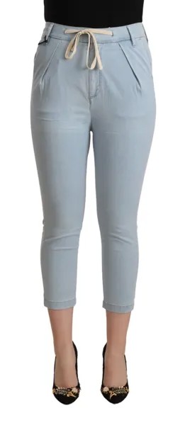 Брюки HAIKURE Облегающие брюки Голубые укороченные брюки из лиоцелла с высокой талией s. W26 $450