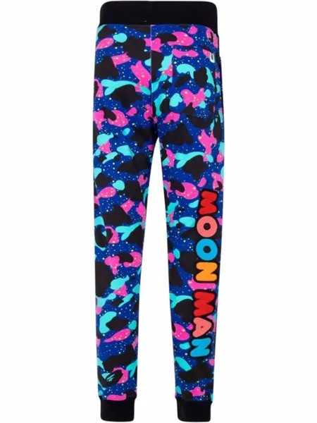 A Bathing Ape спортивные брюки из коллаборации с Kid Cudi, фиолетовый